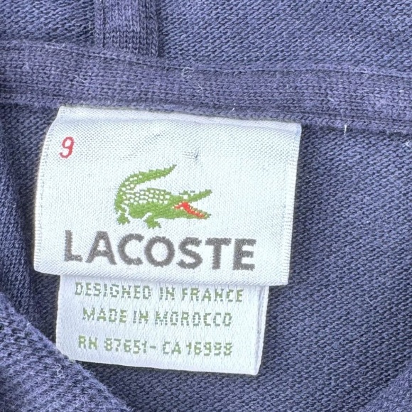 Lacoste Kids Navy Hoodie Jacket - Picture 3 of 3